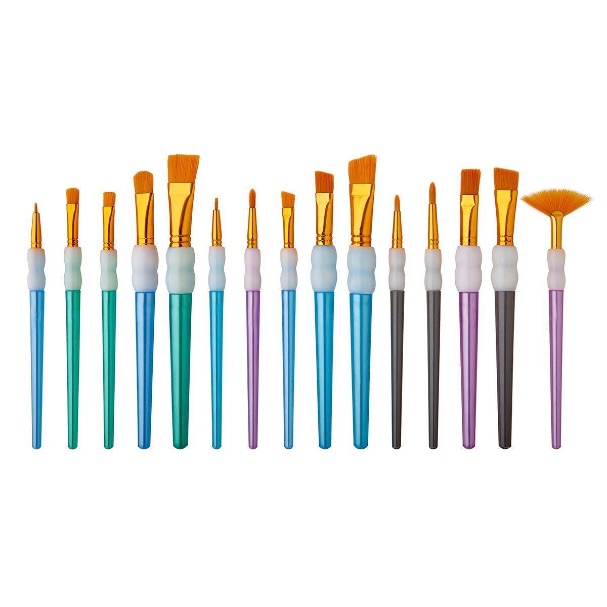 Studio Golden Nylon Brush Set - 15 Pieces