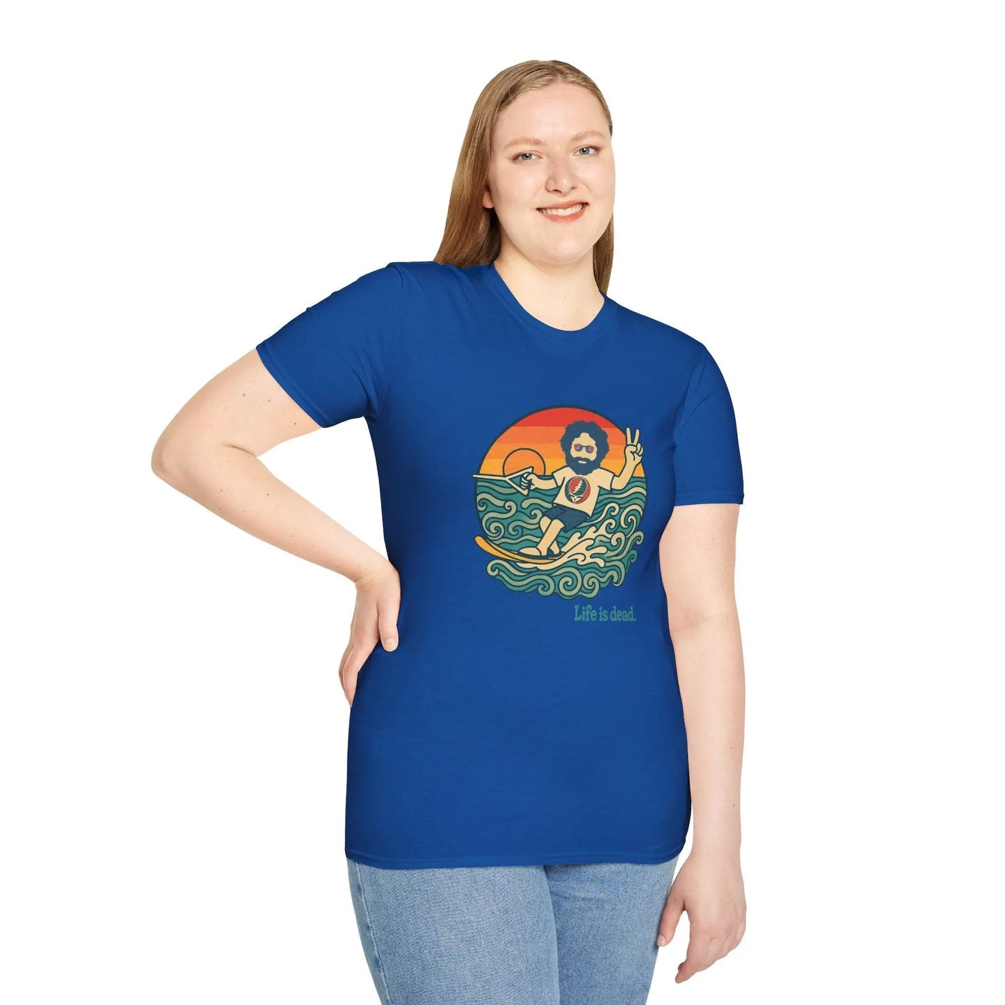 Jerry's Ridin' The Wake Life is dead.® Grateful Dead T-Shirt
