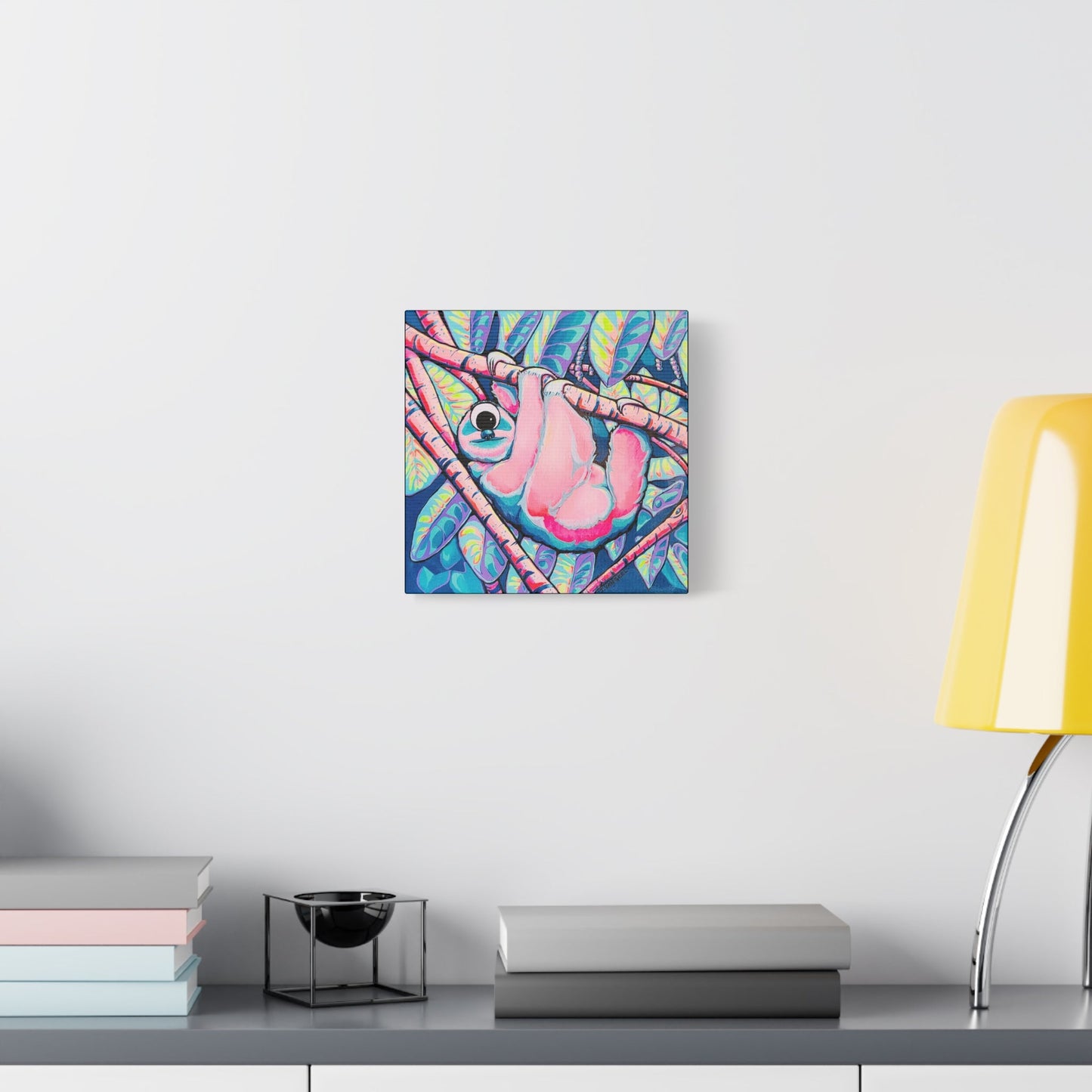 Cyclops Sloth Canvas Print, Original Artist Design, Home Decor, Wall Art