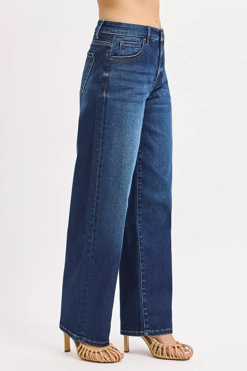 RISEN Jeans - Mid Rise Wide Baggy Jeans