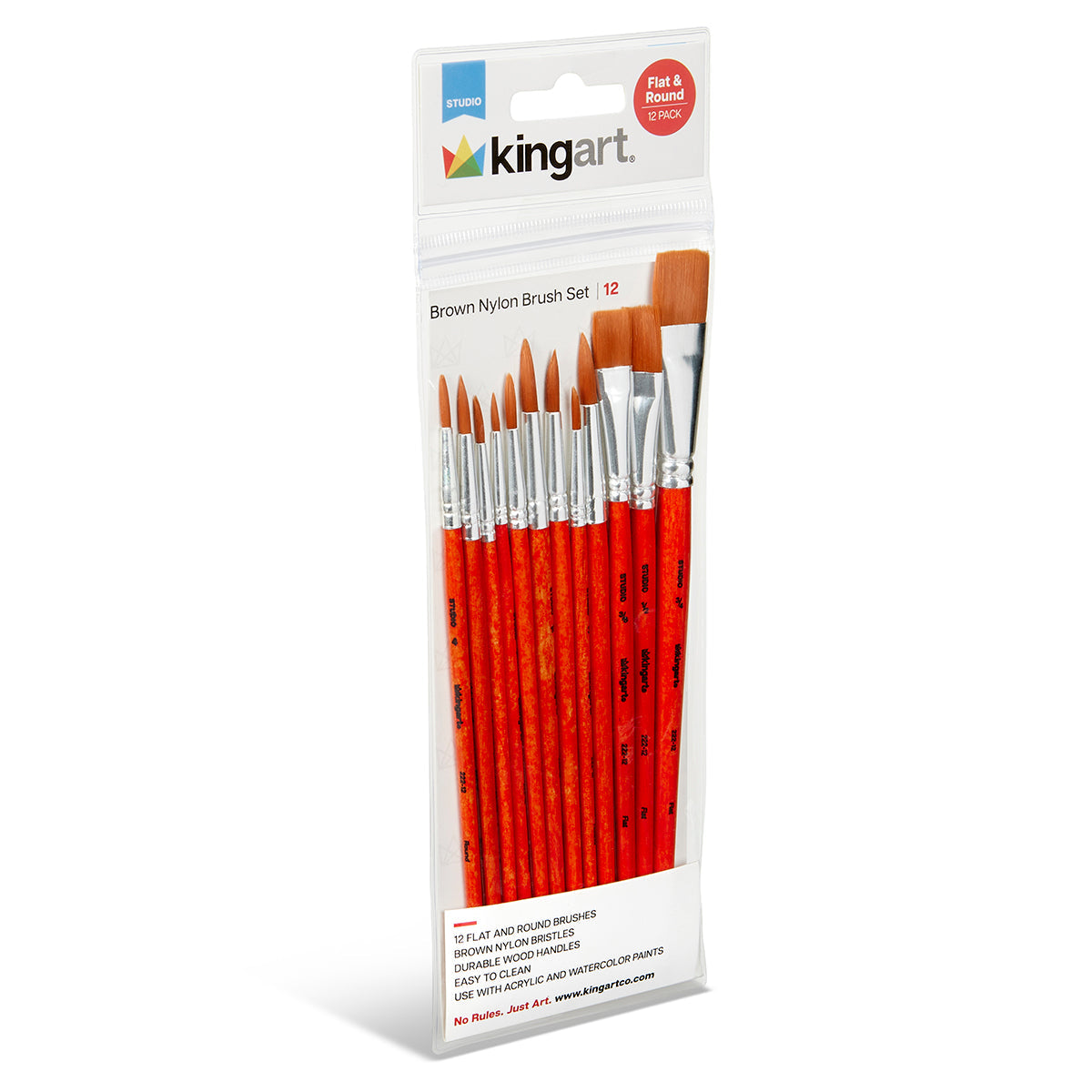 Studio Golden Nylon Brush Set - 12 Pieces