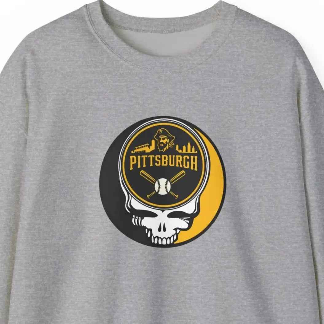 Pittsburgh Pirates Original Stealie Grateful Dead Crewneck Grateful Dead Sweatshirt