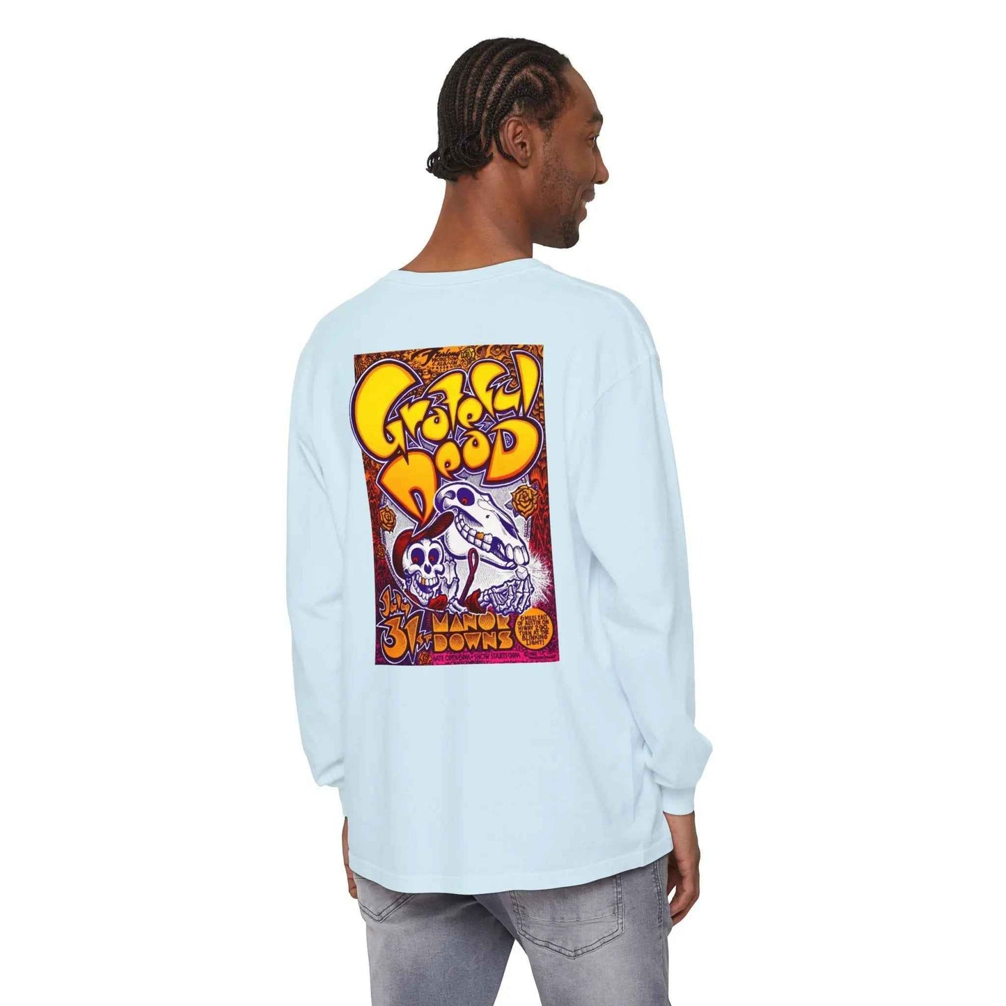 Austin, TX Grateful Dead Concert Garment-Dyed Long Sleeve T-Shirt