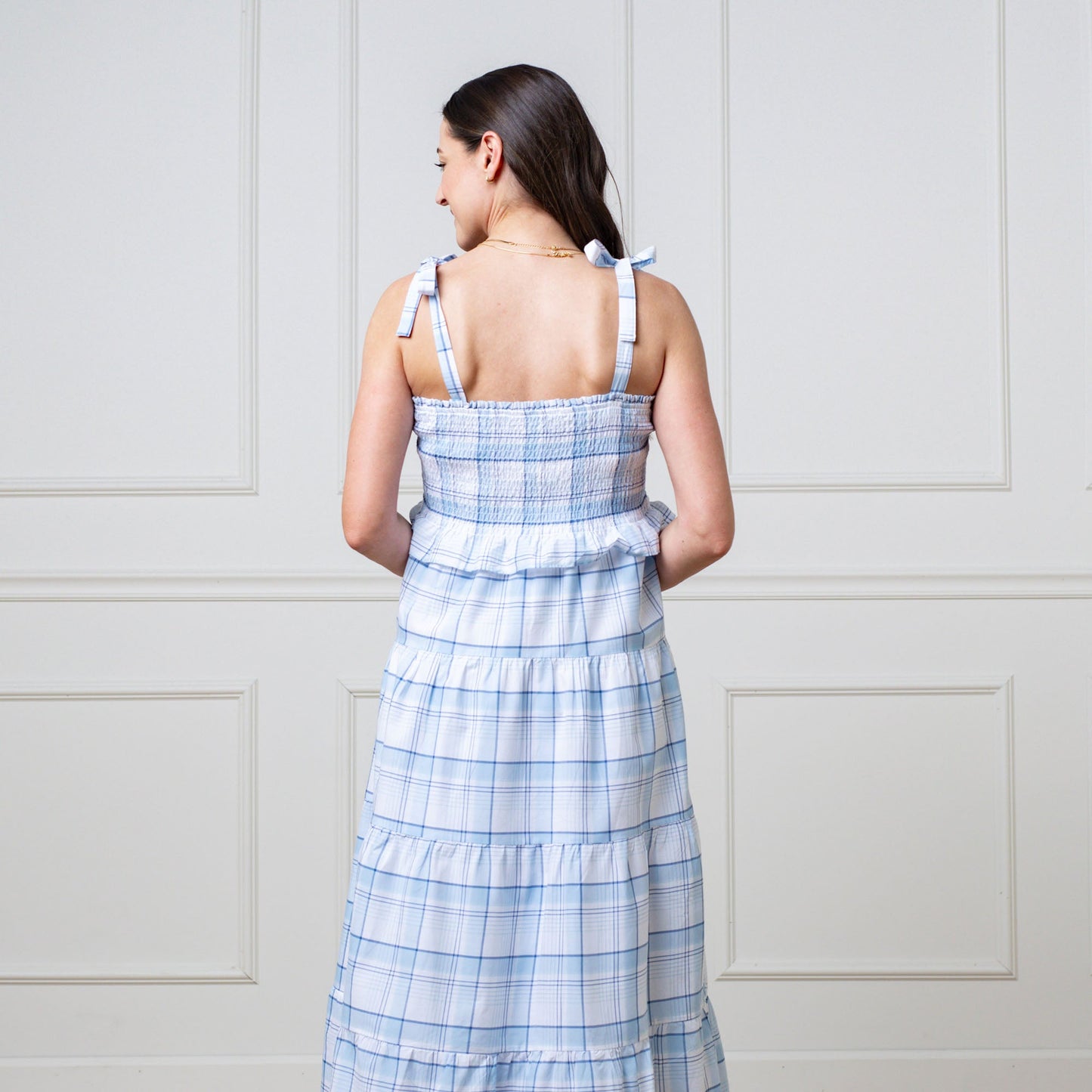 Smocked Tiered Organic Dress