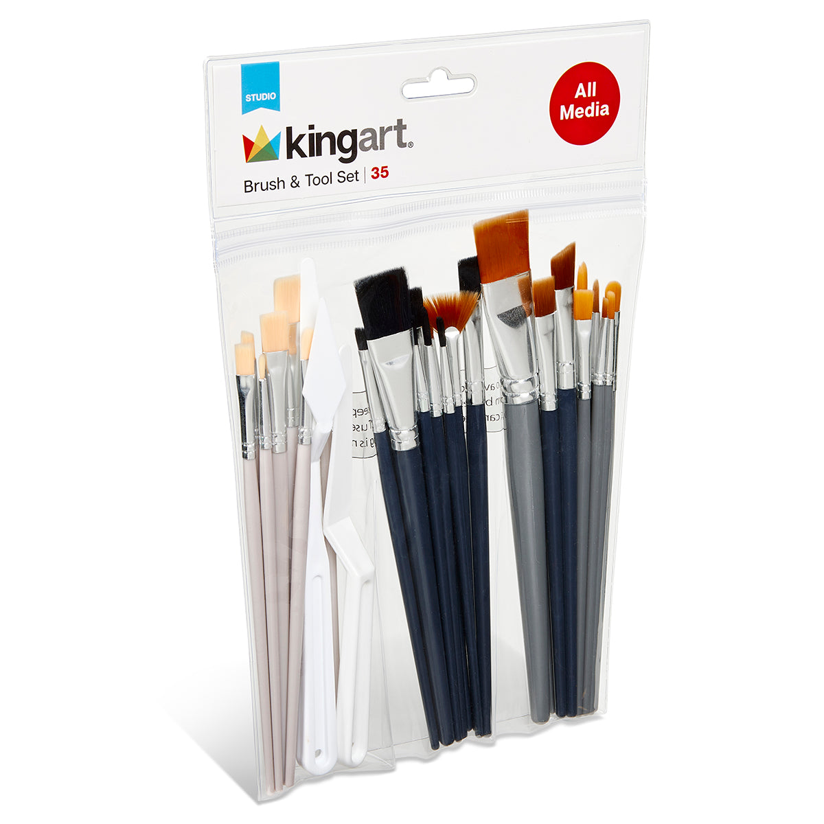 Studio Brush & Tool Set – 35 Pieces