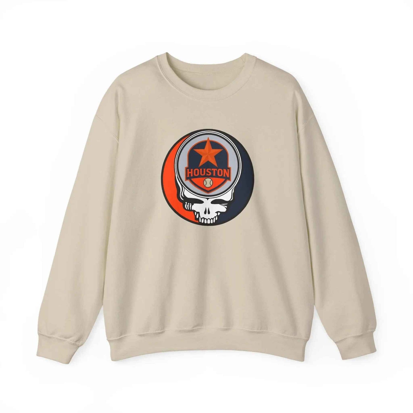 Houston Astros Original Stealie Grateful Dead Crewneck Grateful Dead Sweatshirt