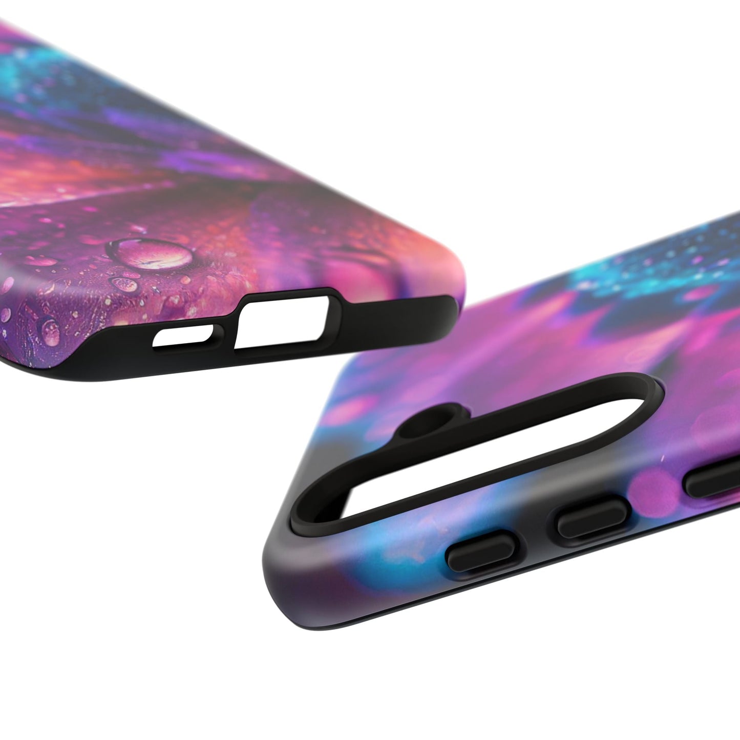 Vibrant Blue And Purple Flower Tough Phone Case