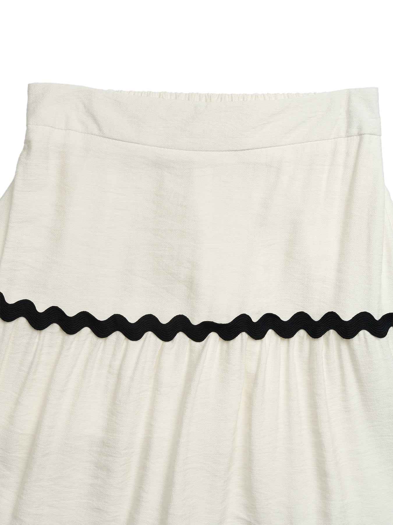 Tiered Flowy Midi Skirt