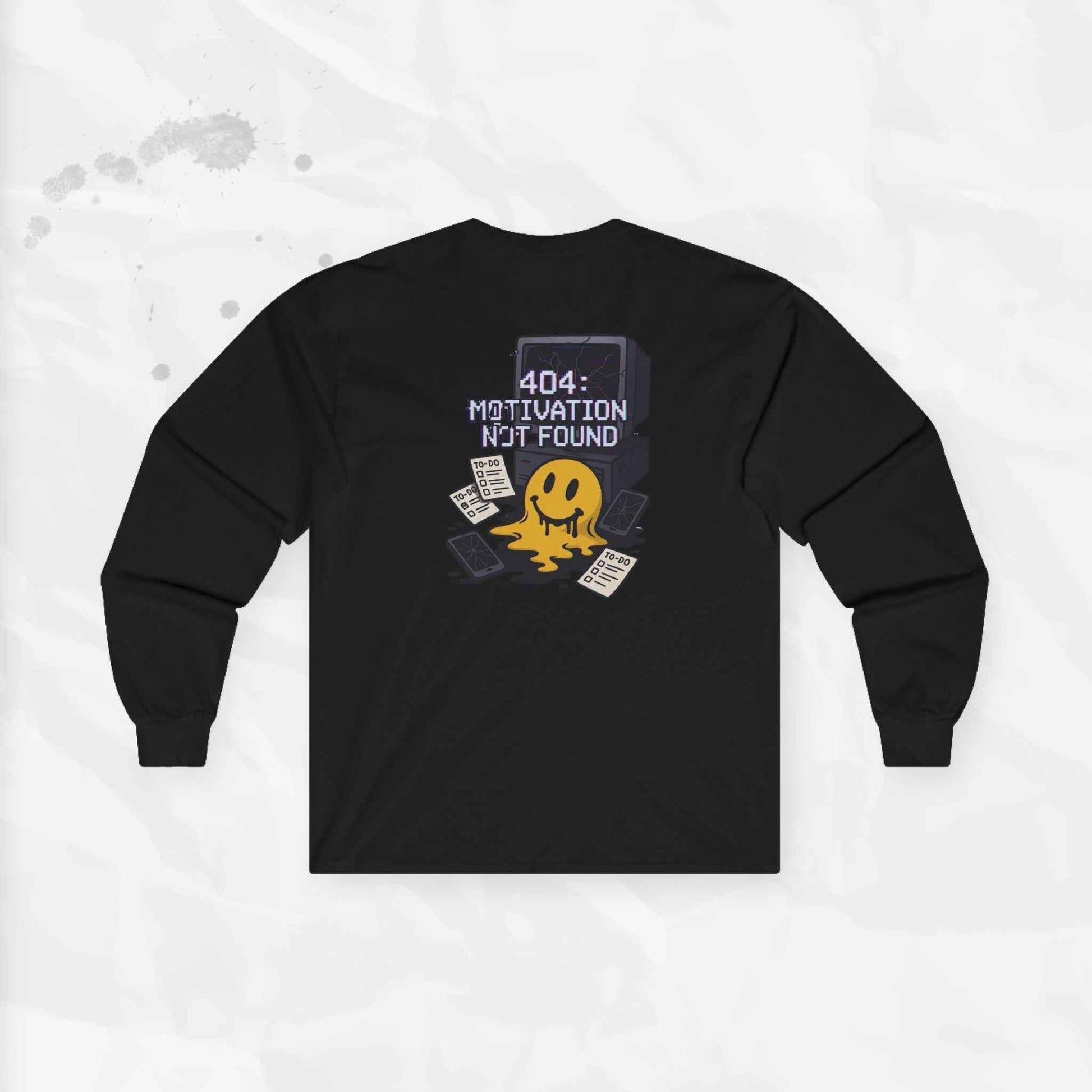 404: Motivation Not Found - Long Sleeve T-Shirt