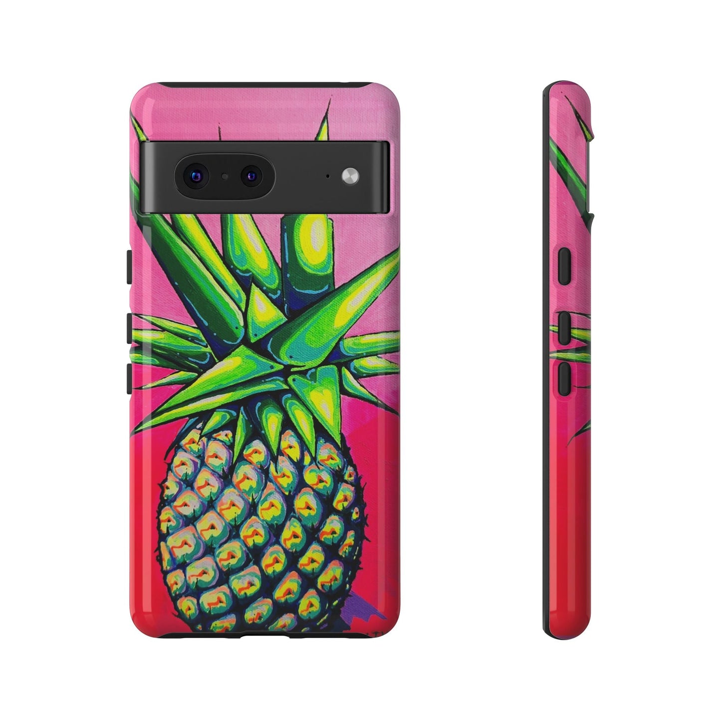 Neon Pineapple Tough Phone Case