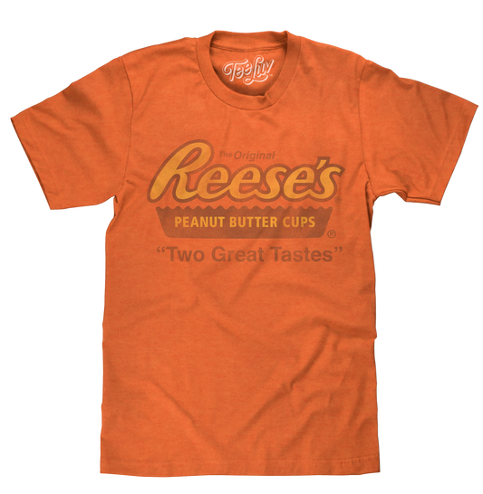 Reese's Peanut Butter Cup Two Great Tastes T-Shirt - Orange