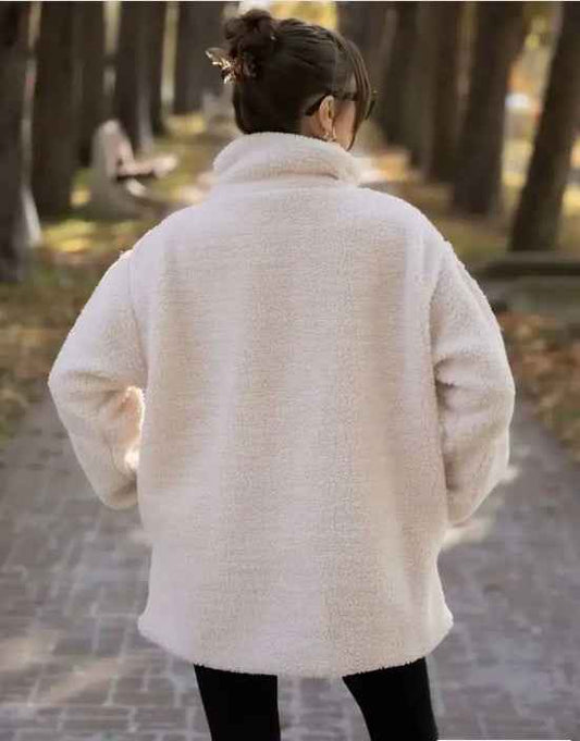Zip-up Faux Fur Jacket