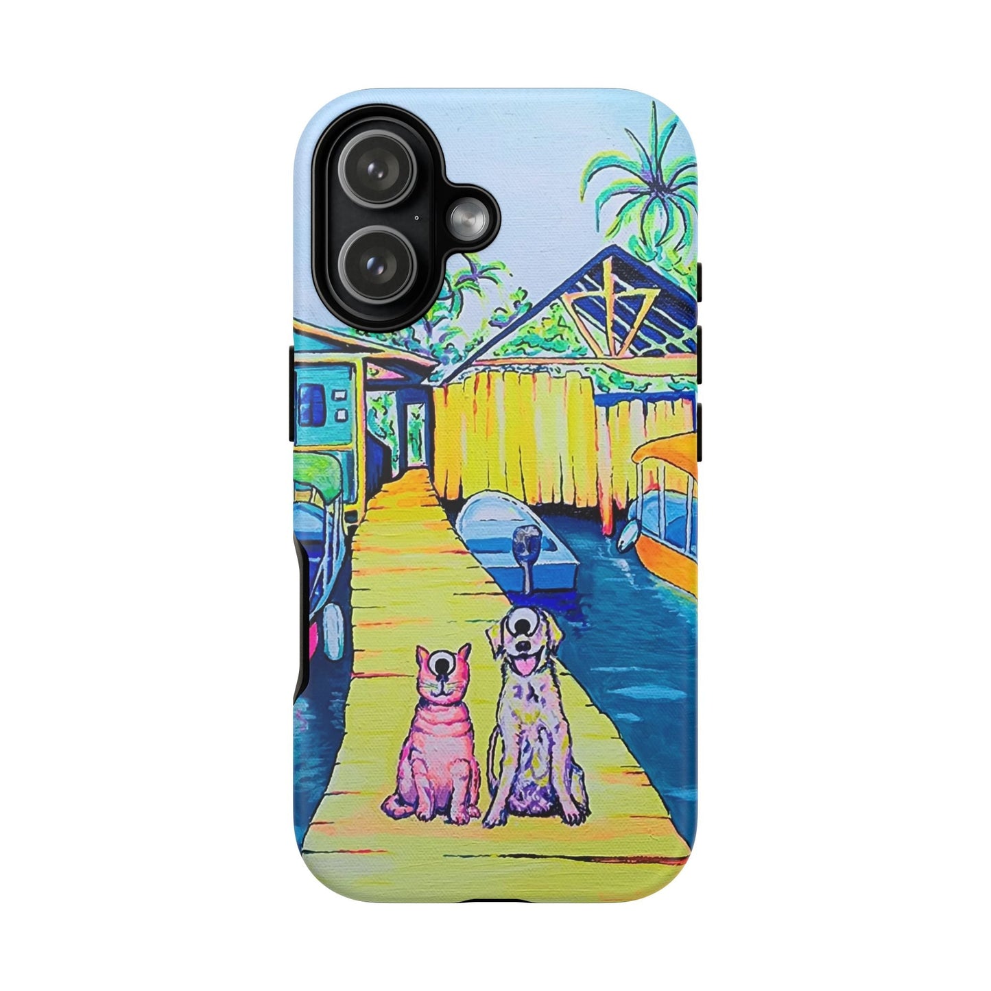 Cyclops Cat and Dog in Bocas Tough Phone Case