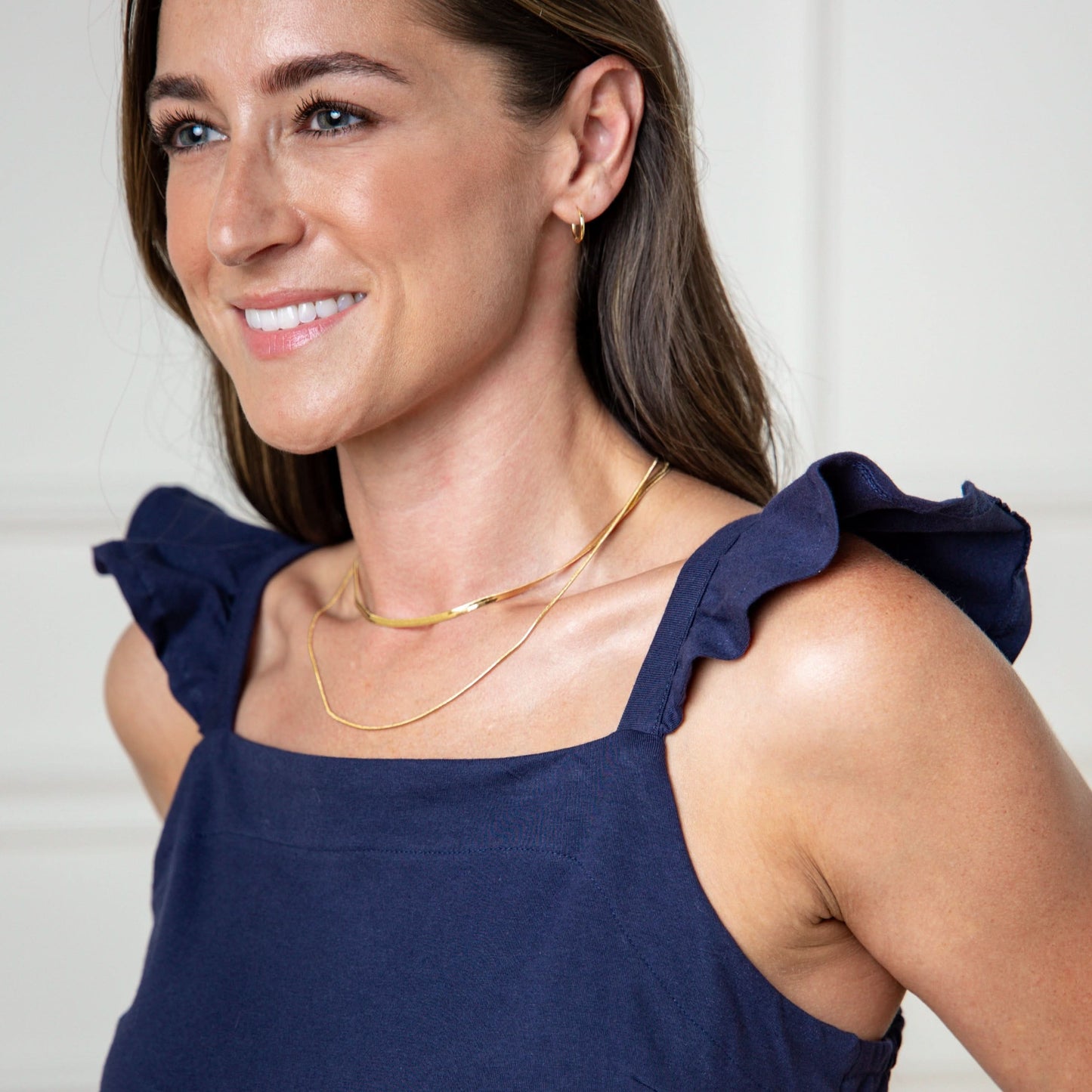 Organic Knit Flounce Dress