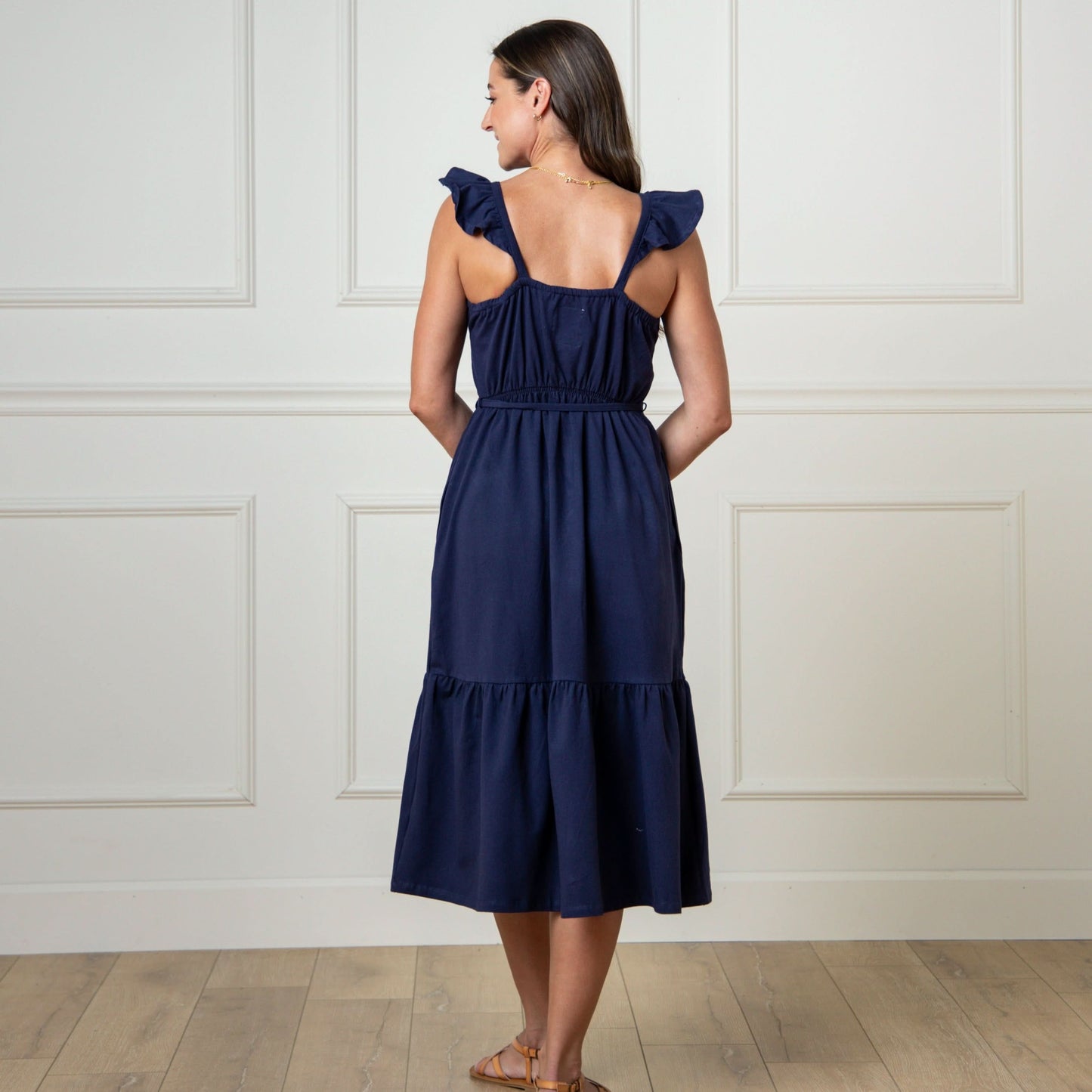 Organic Knit Flounce Dress