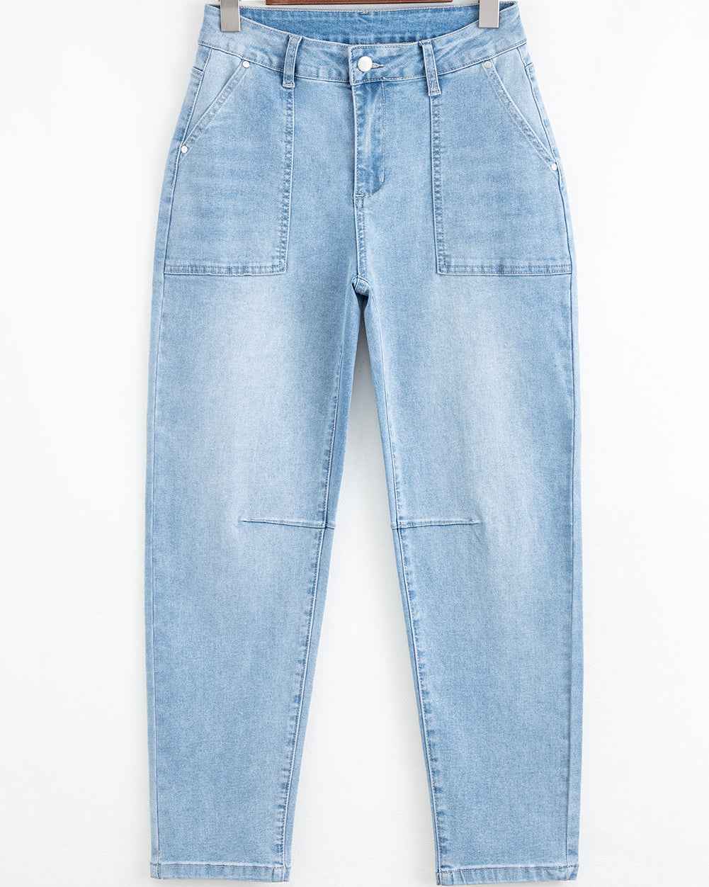 Calla High Rise Relaxed Patch Pocket Jeans