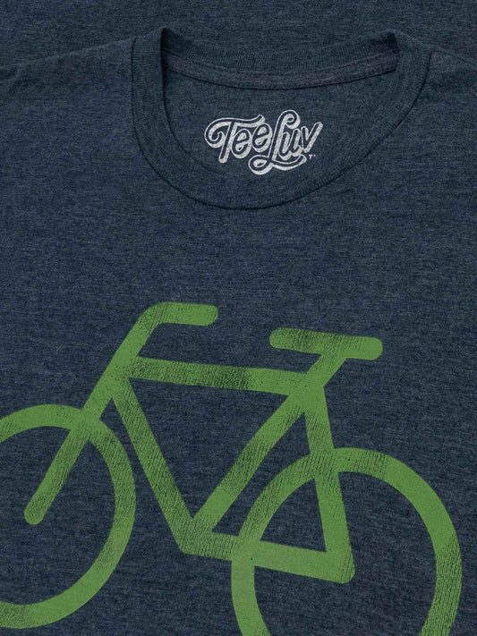 38 Miles Per Burrito Bike T-Shirt - Blue