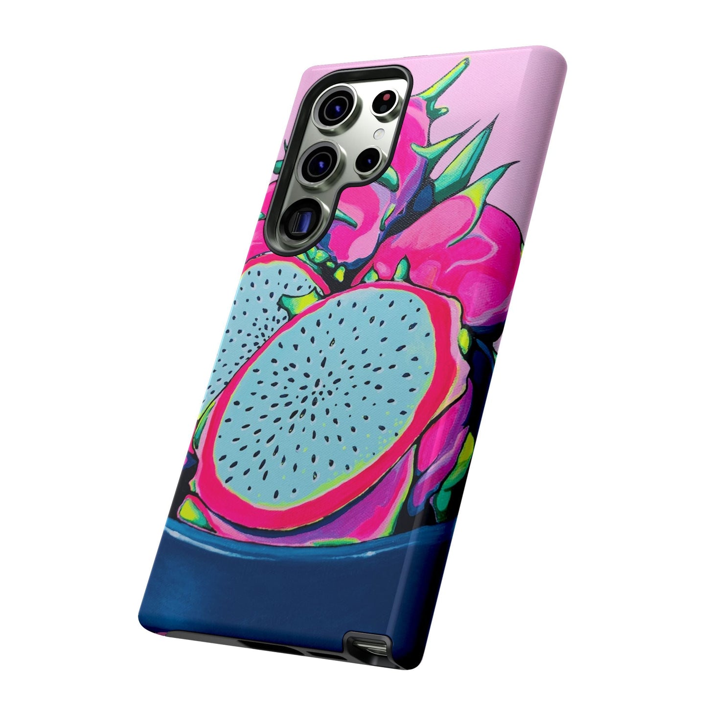 Neon Pink Dragon Fruit Tough Phone Case