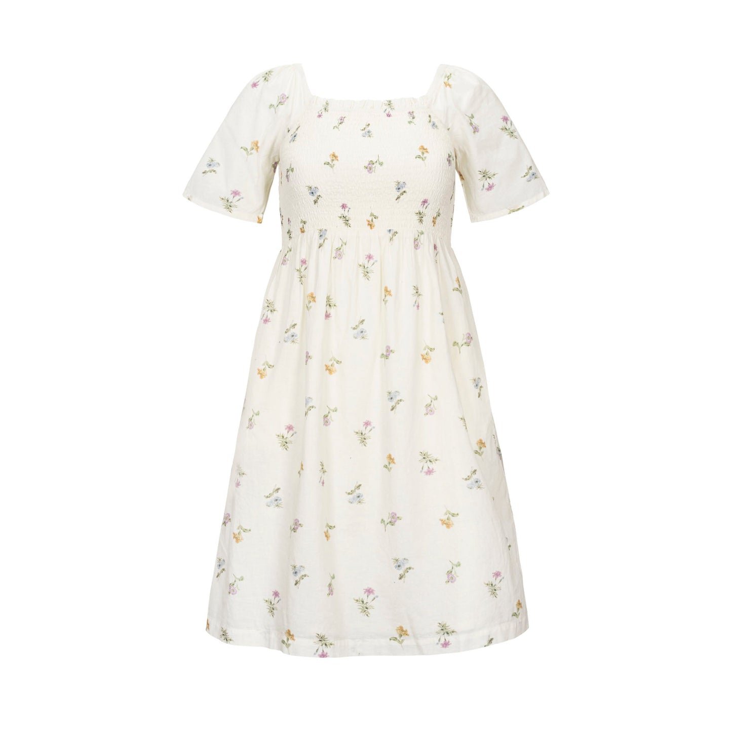 Organic Bell Sleeve Smocked Dress