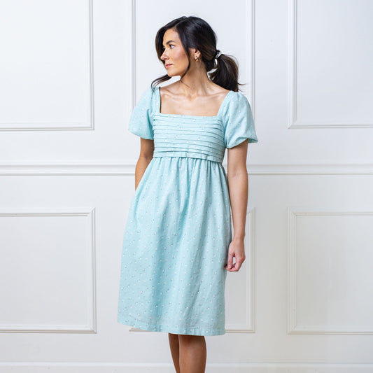 Ruched Linen Dress
