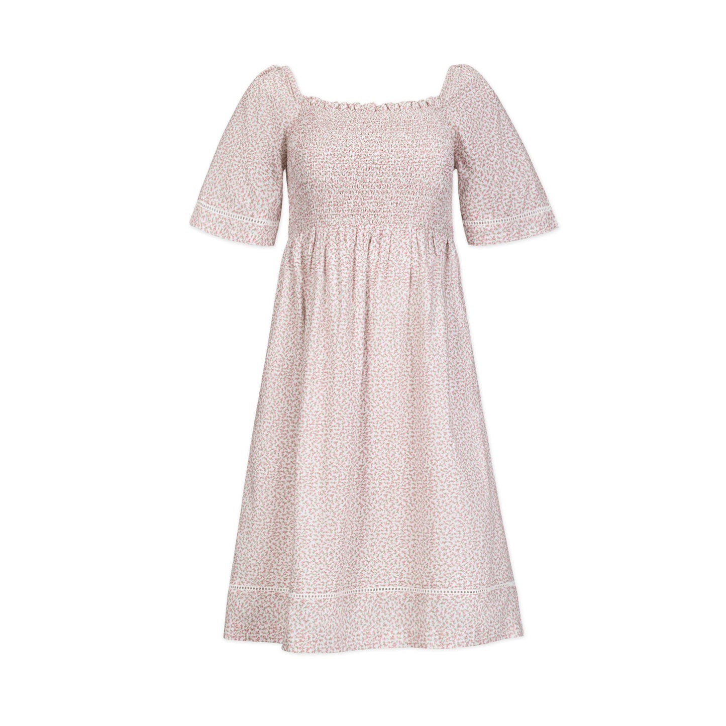 Organic Bell Sleeve Smocked Dress