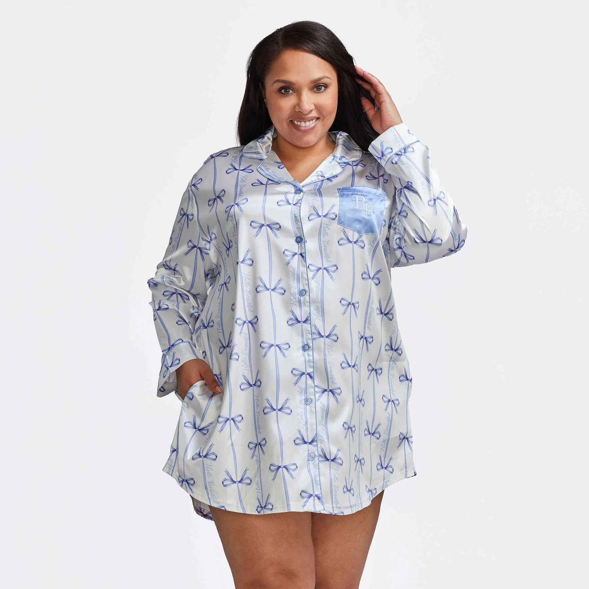 The Satin Boyfriend Sleep Shirt
