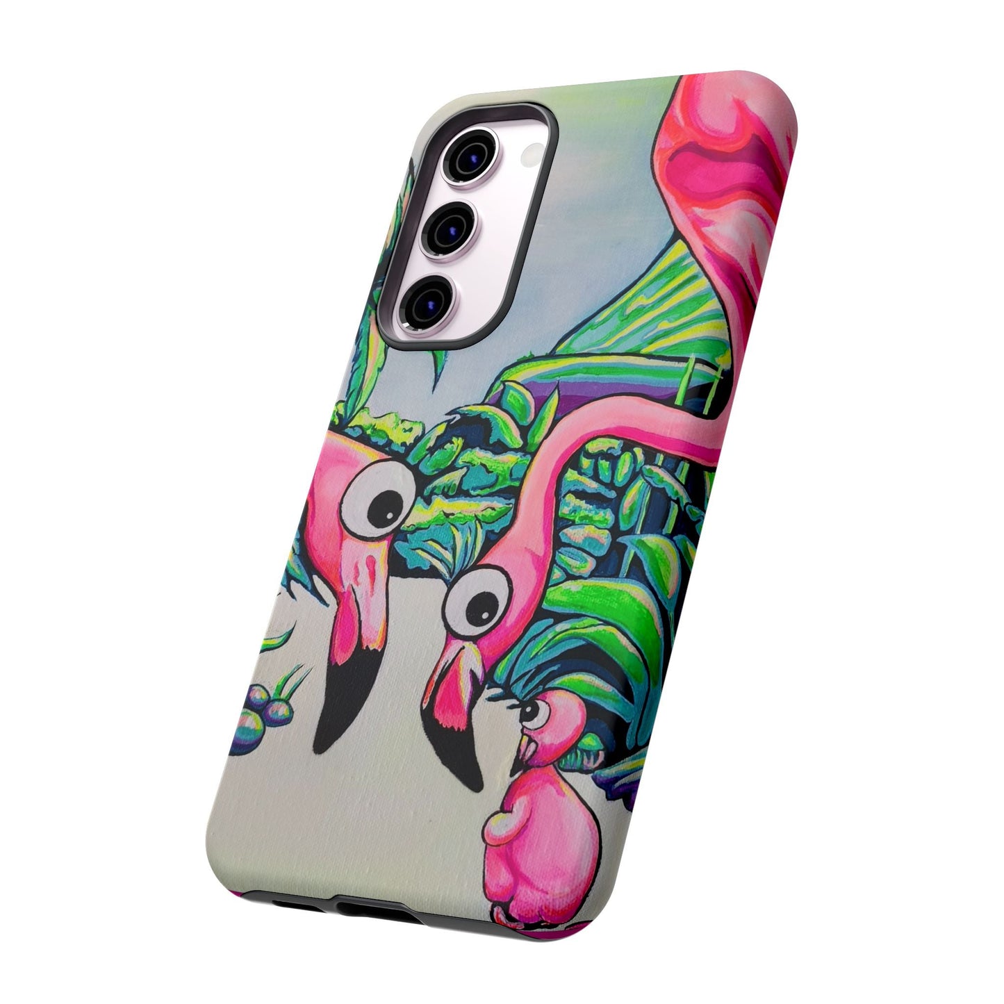Cyclops Flamingo Family Tough Phone Case