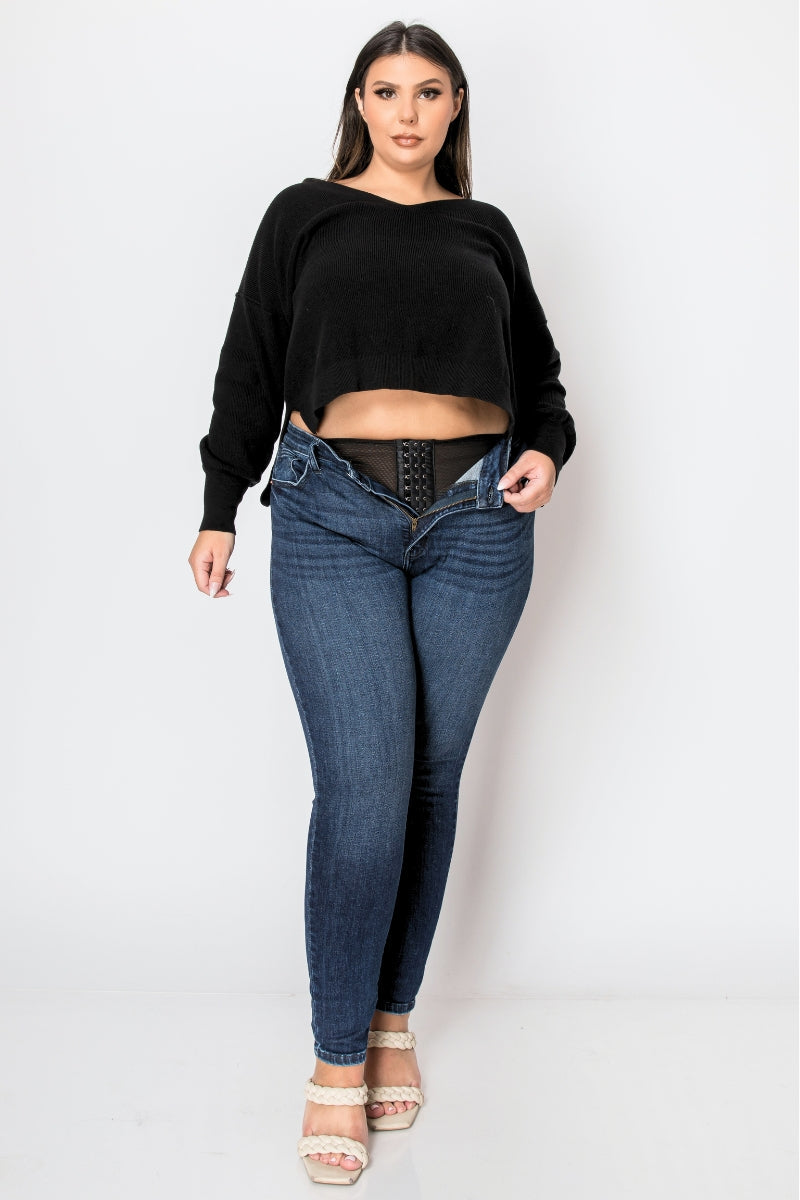 Corset Plus Super Skinny Jeans