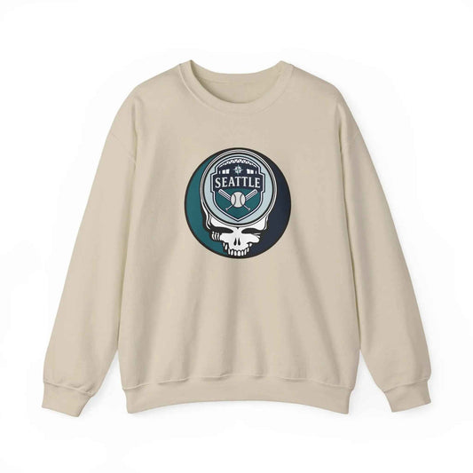 Seattle Mariners original Stealie Grateful Dead Crewneck Grateful Dead Sweatshirt