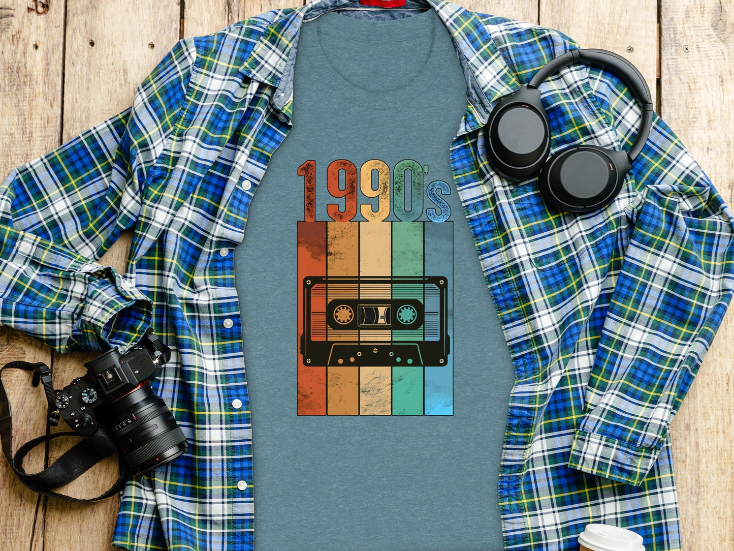 Vintage Cassette Tape with 1990s Design Retro T-Shirt