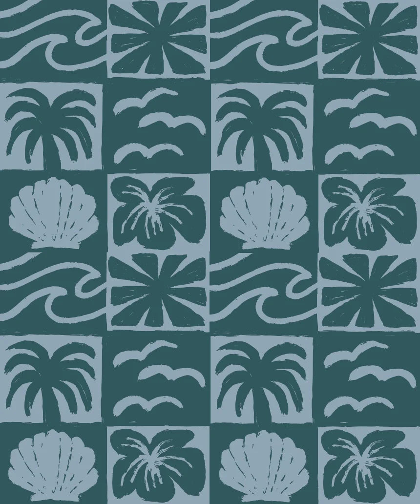 Laguna Plush Throw - Marine