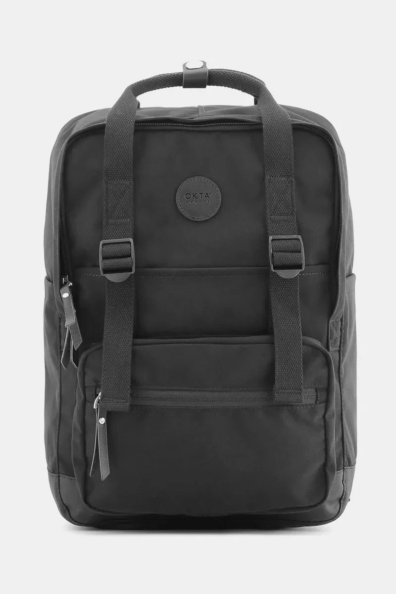 Himawari Waterproof Canvas Backpack With Side Pockets