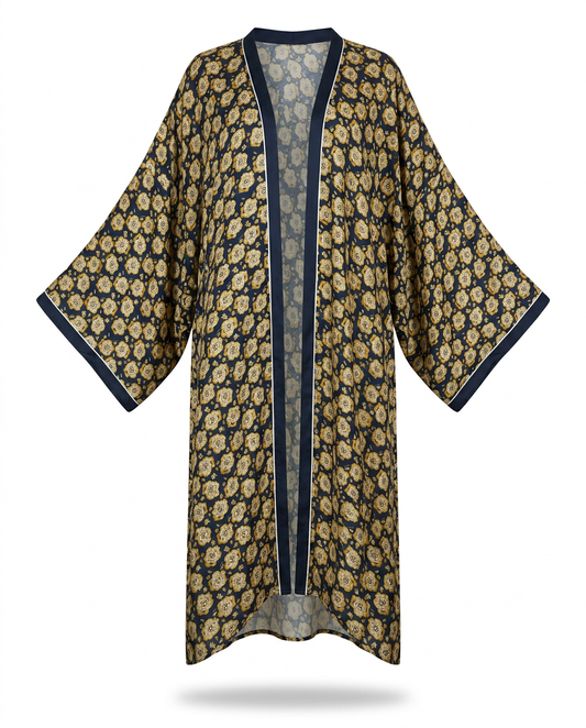 Radiant Printed Maxi Kimono