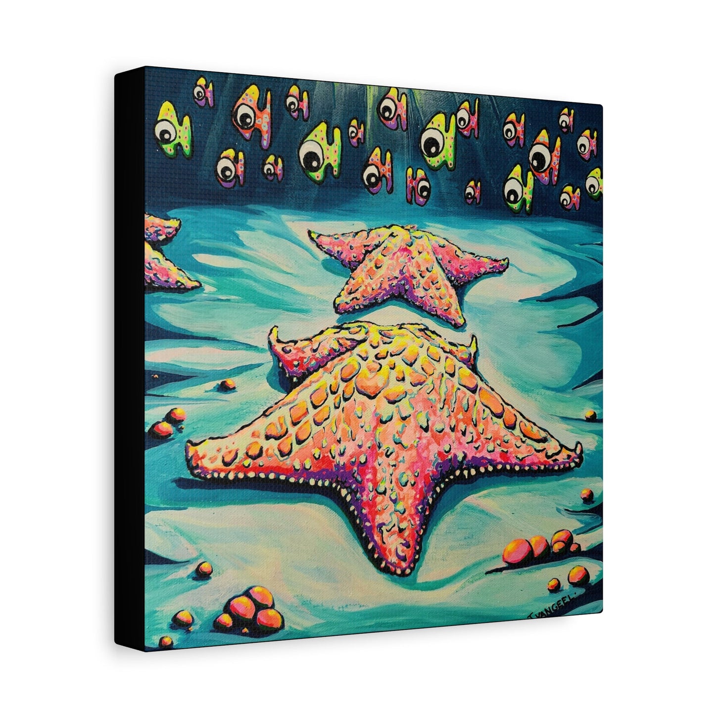 Cyclops Starfish Canvas Print, Original Artist Design, Home Decor, Wall Art
