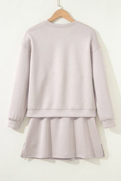 Ava Pullover Drawstring Mini Skirt