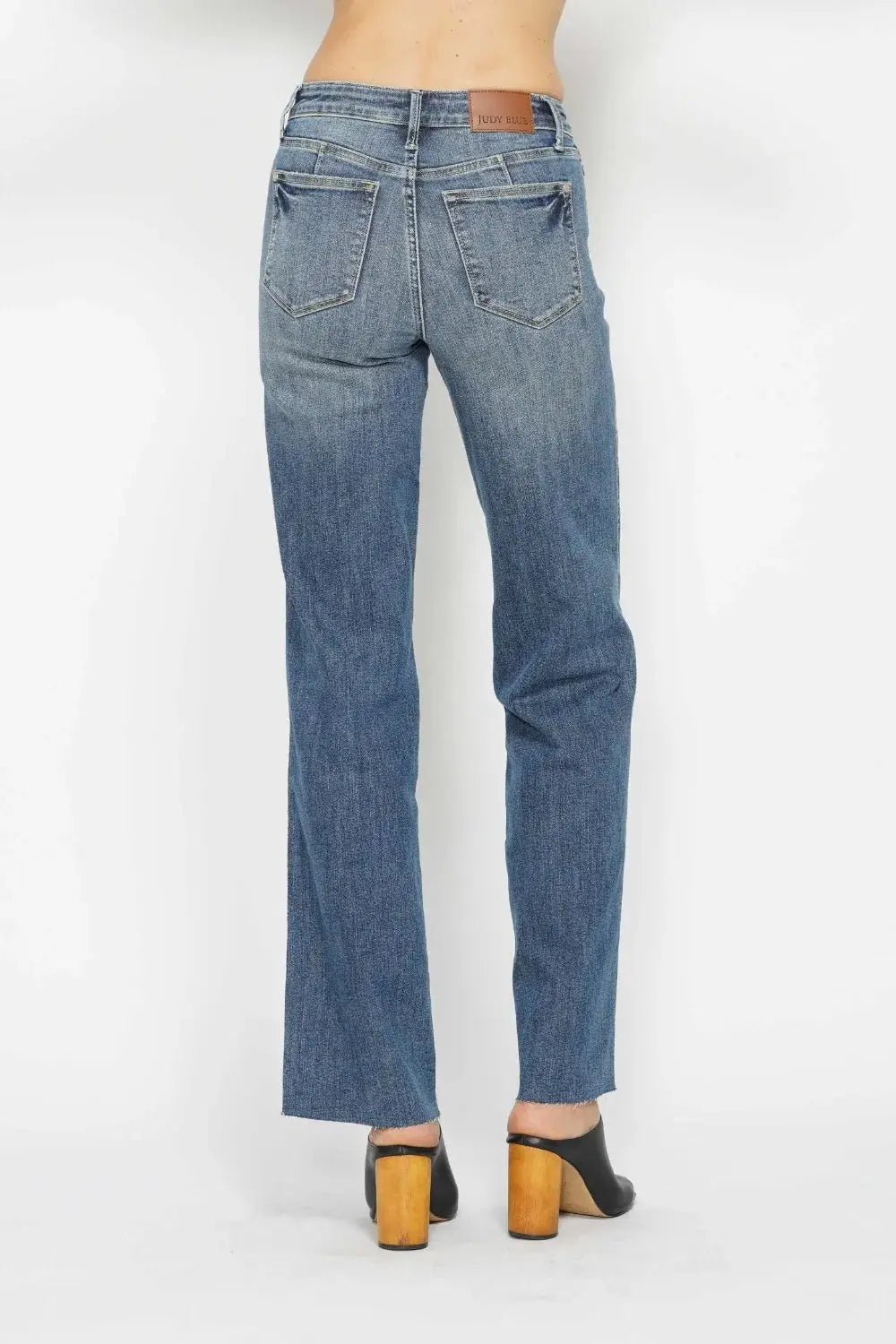 Full Size/Plus Size Tummy Control Straight Judy Blue Jeans