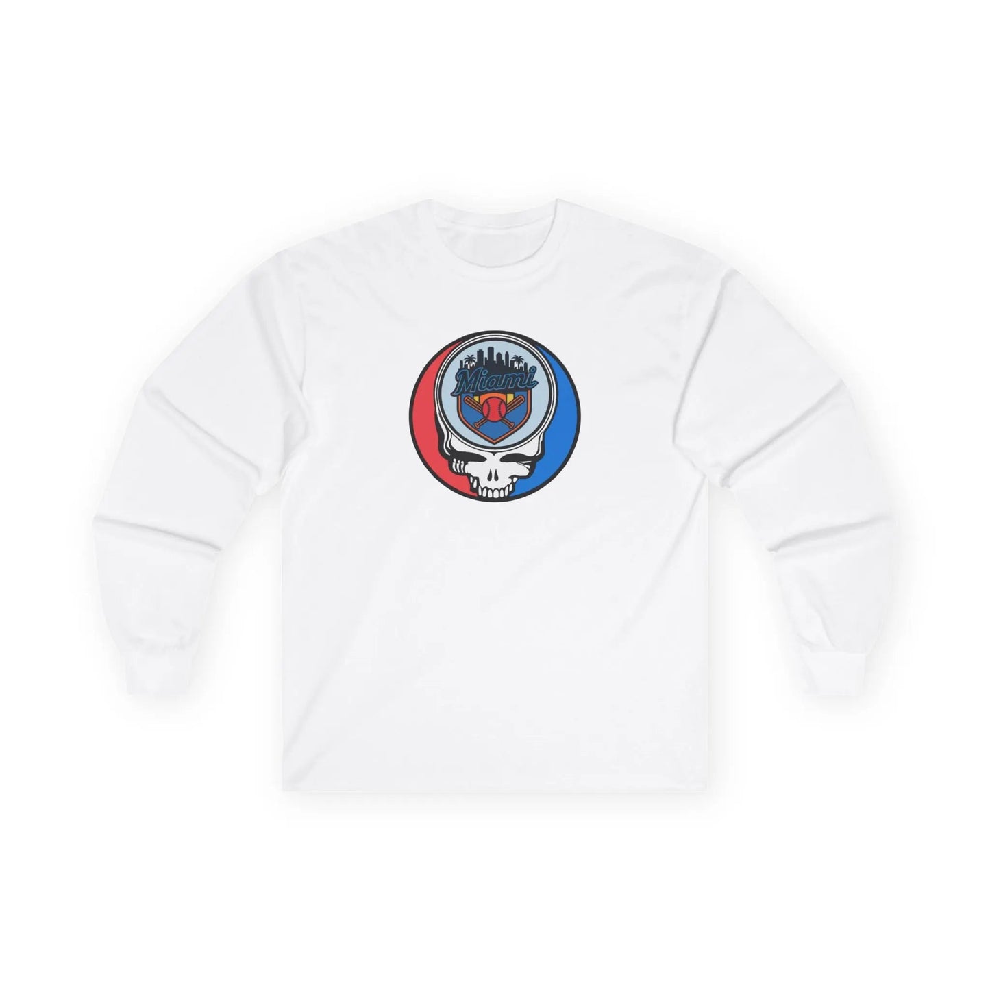 Miami Marlins Original Stealie Long Sleeve T-Shirt