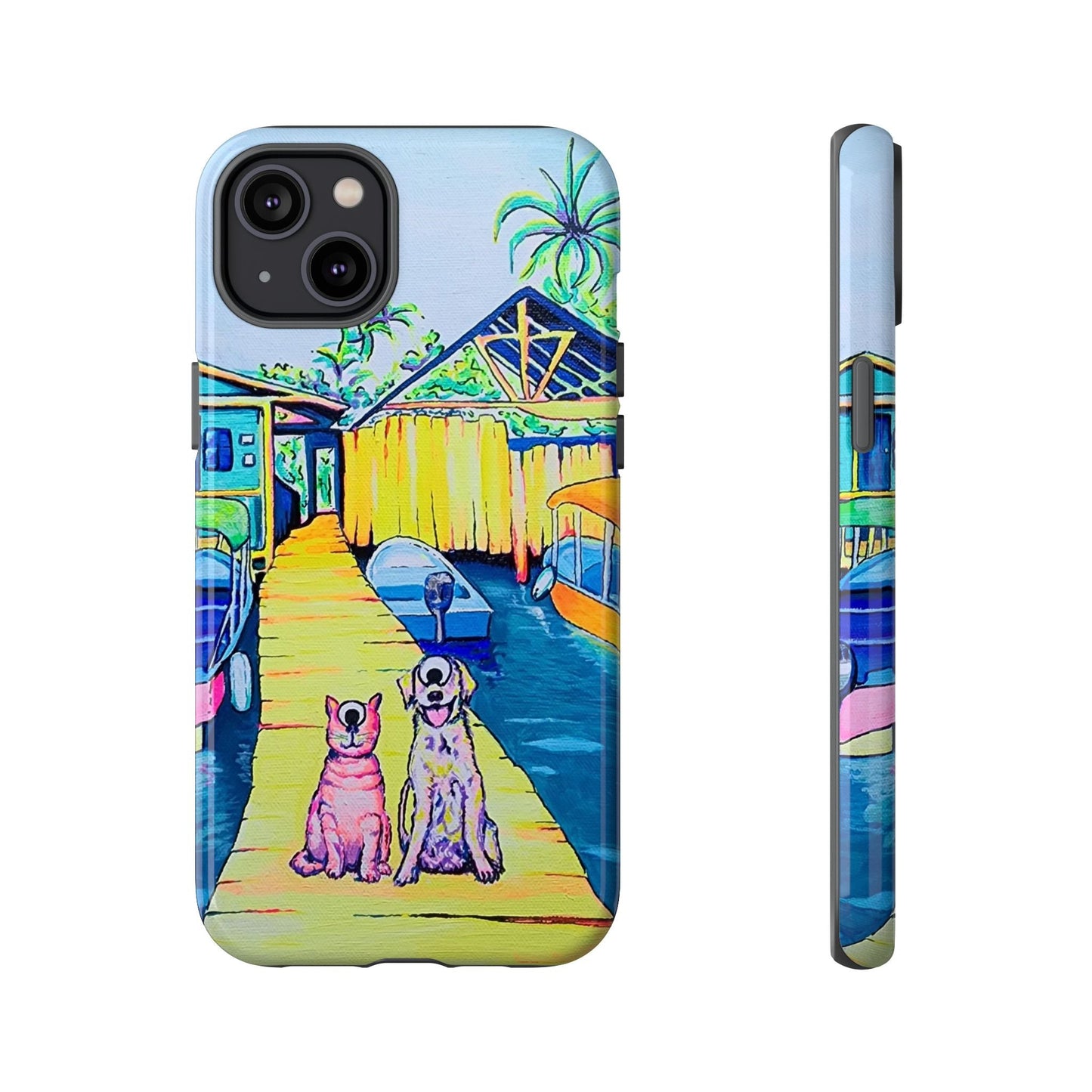 Cyclops Cat and Dog in Bocas Tough Phone Case