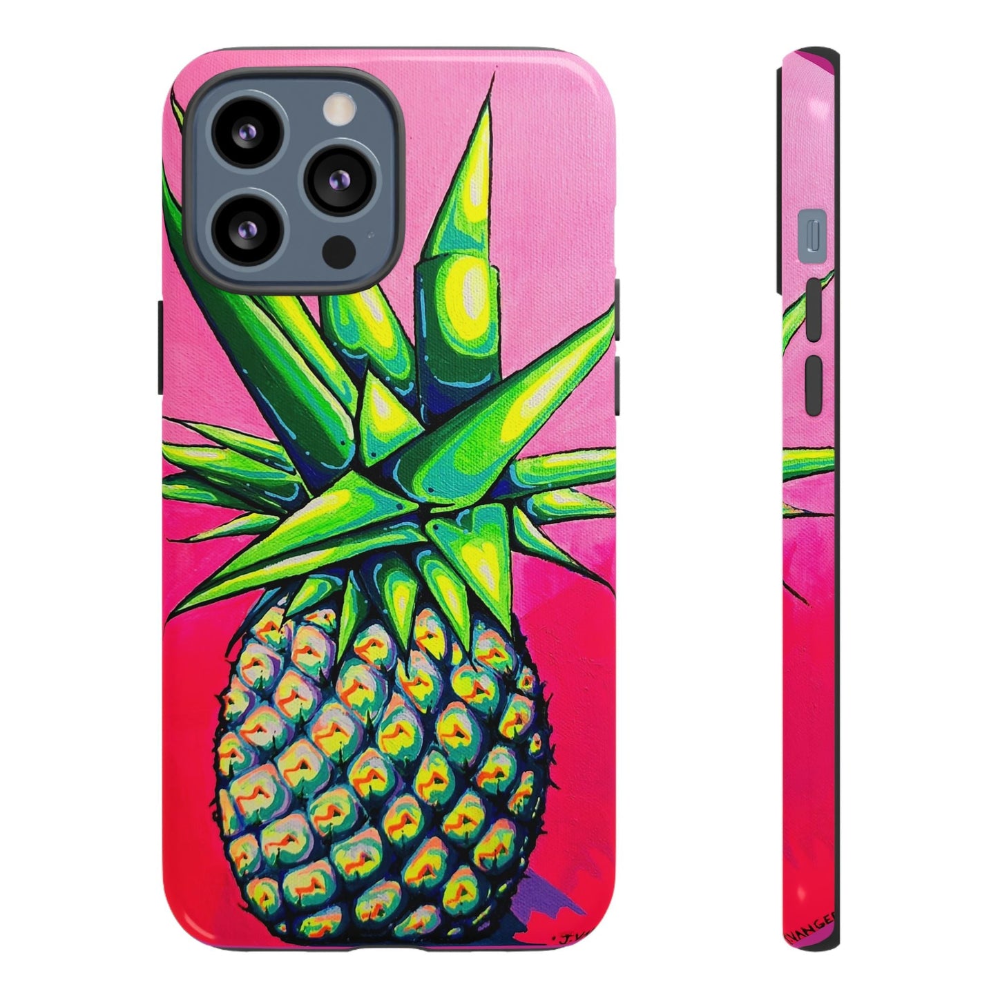 Neon Pineapple Tough Phone Case