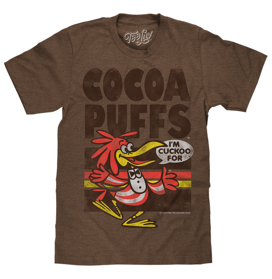"I'm Cuckoo For Cocoa Puffs" T-shirt - Brown