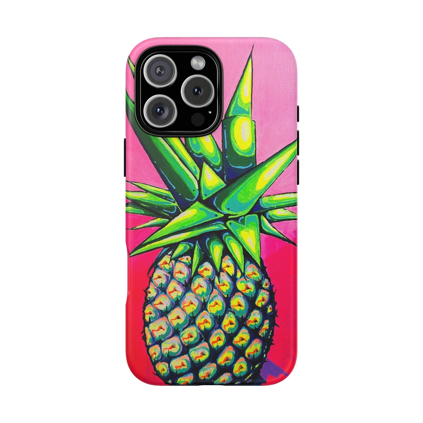 Neon Pineapple Tough Phone Case