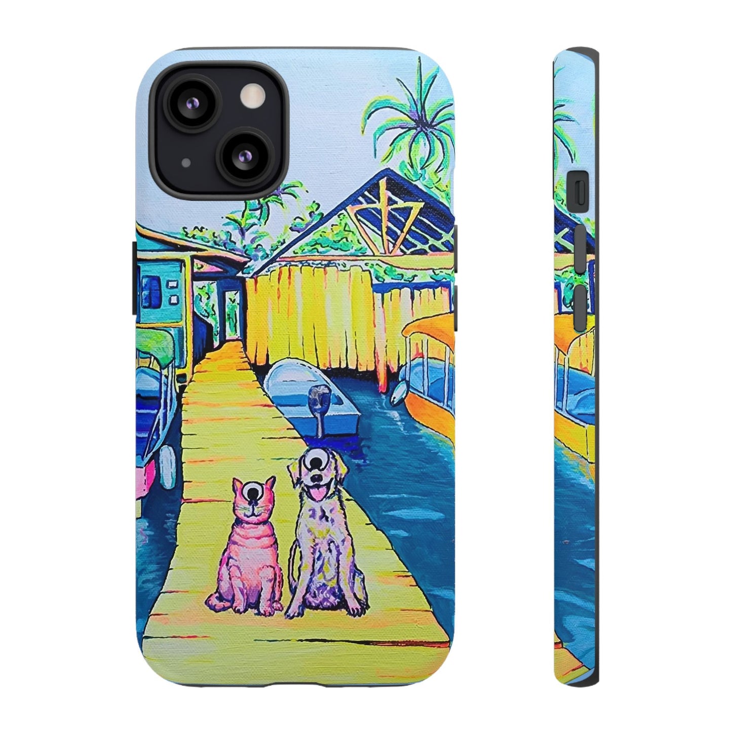 Cyclops Cat and Dog in Bocas Tough Phone Case
