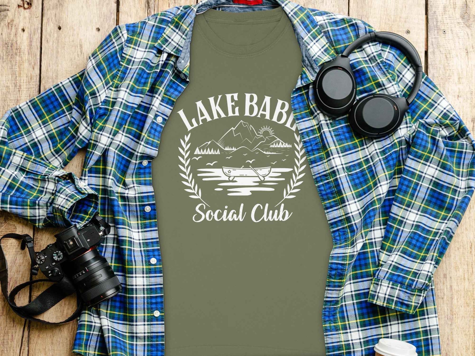 Lake Babe Social Club Vacation Outdoors Design Long Sleeve T-Shirt