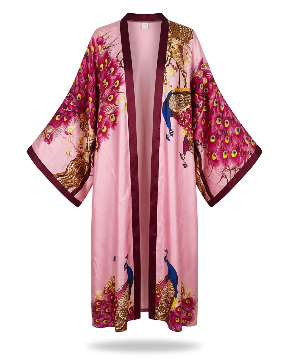 Divine Printed Silk Kimono