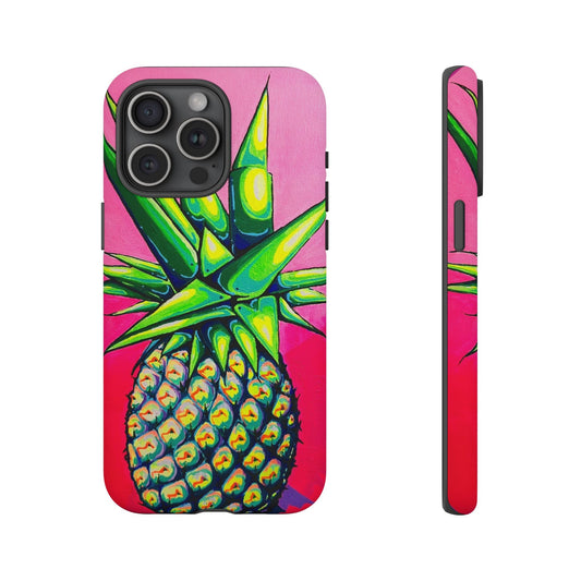 Neon Pineapple Tough Phone Case
