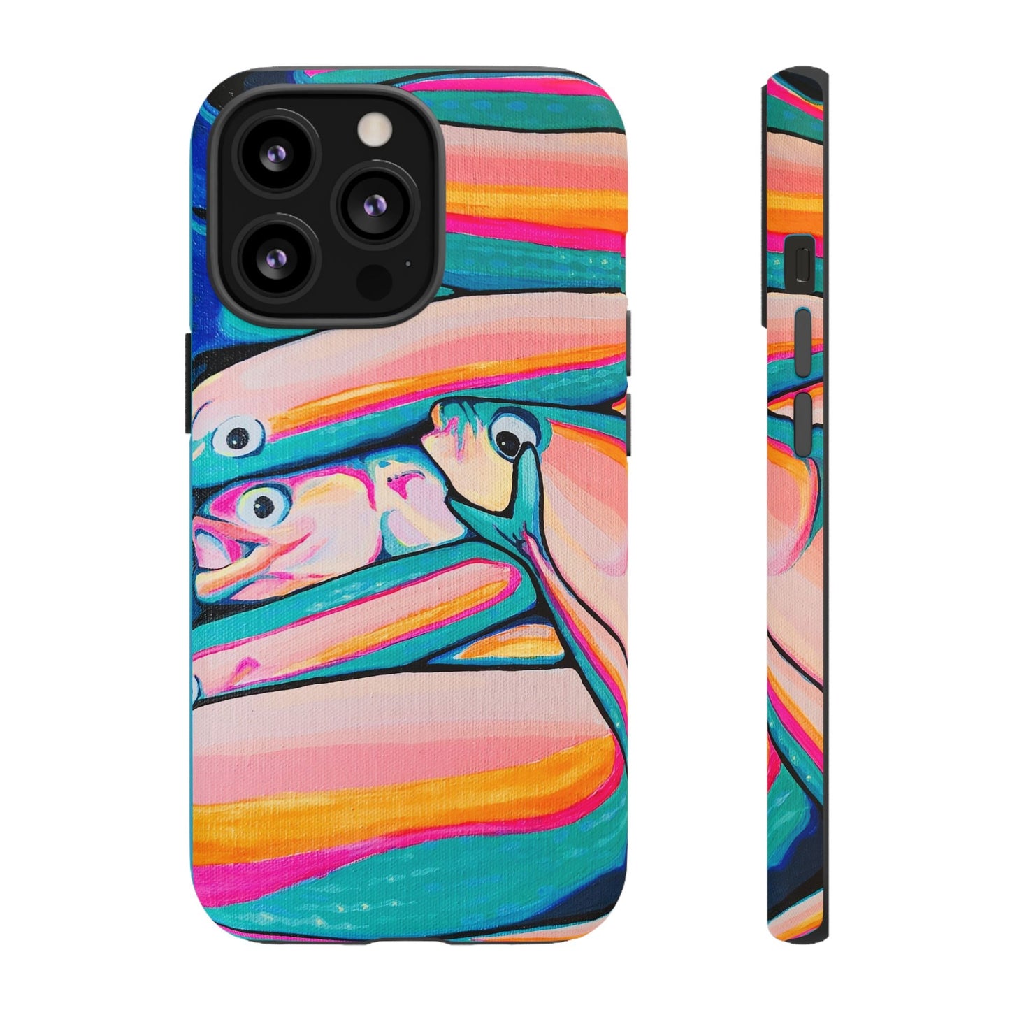 Neon Fish Tough Phone Case