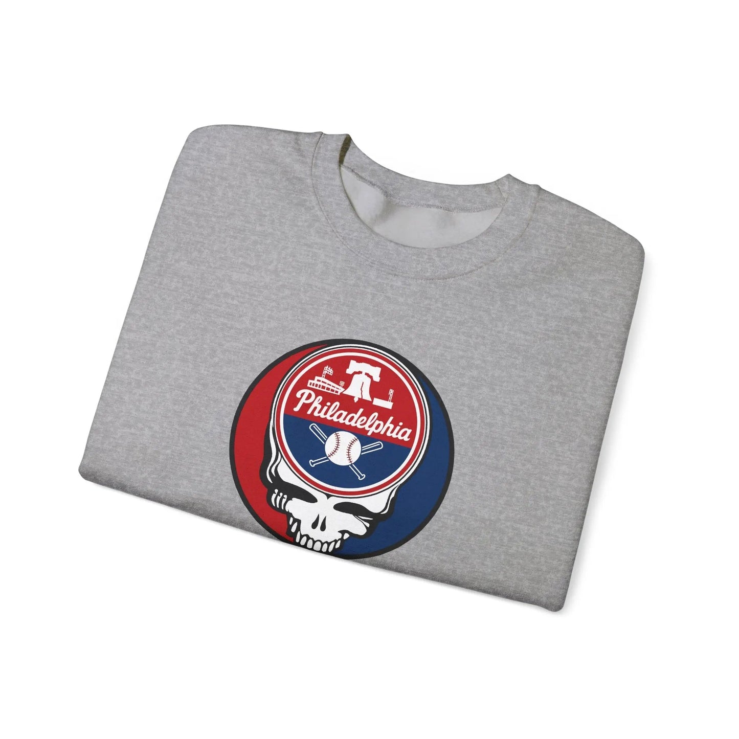 Philadelphia Phillies Original Stealie Grateful Dead Crewneck Grateful Dead Sweatshirt