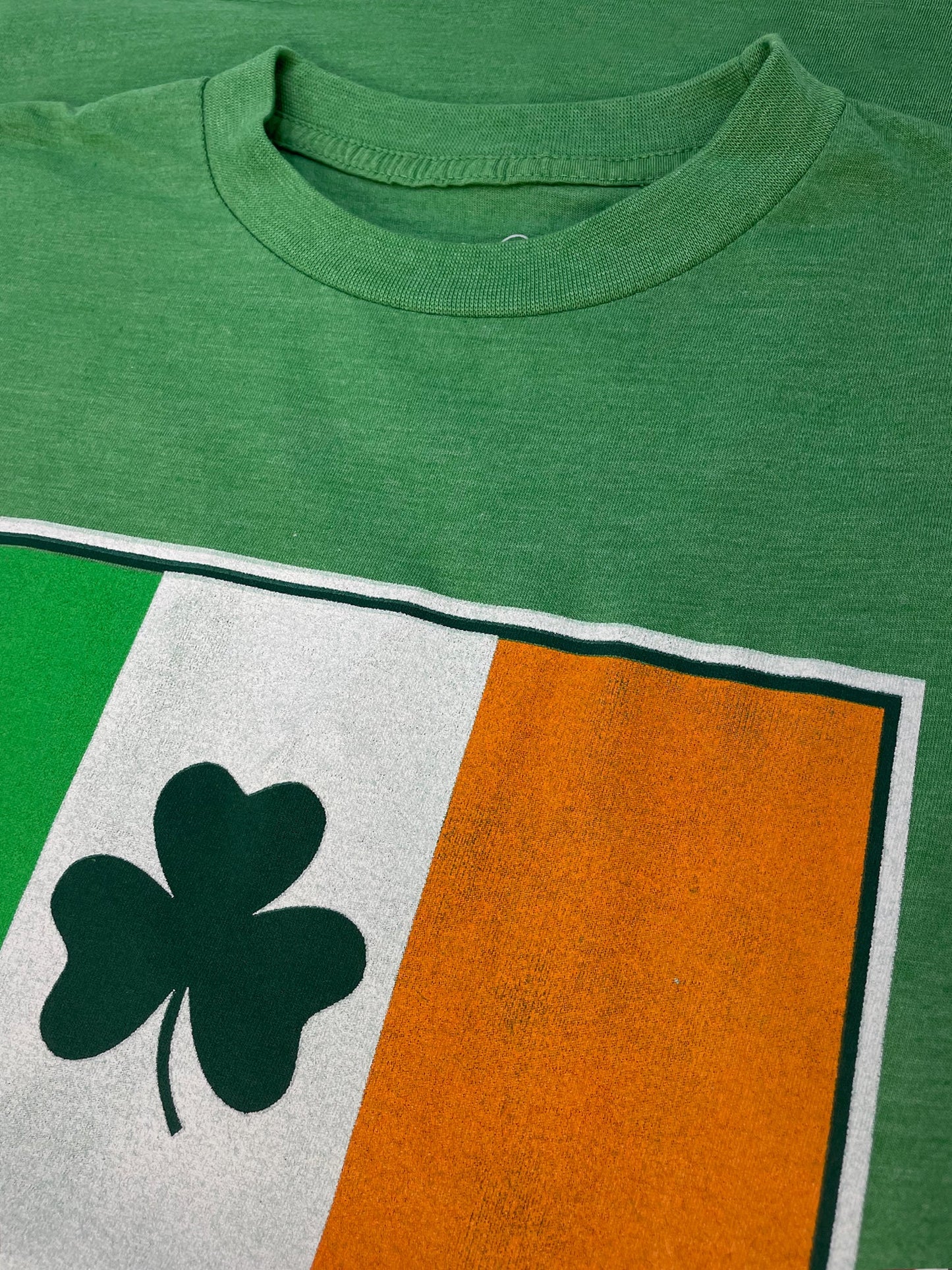 Ireland Flag with Shamrock T-Shirt - Green