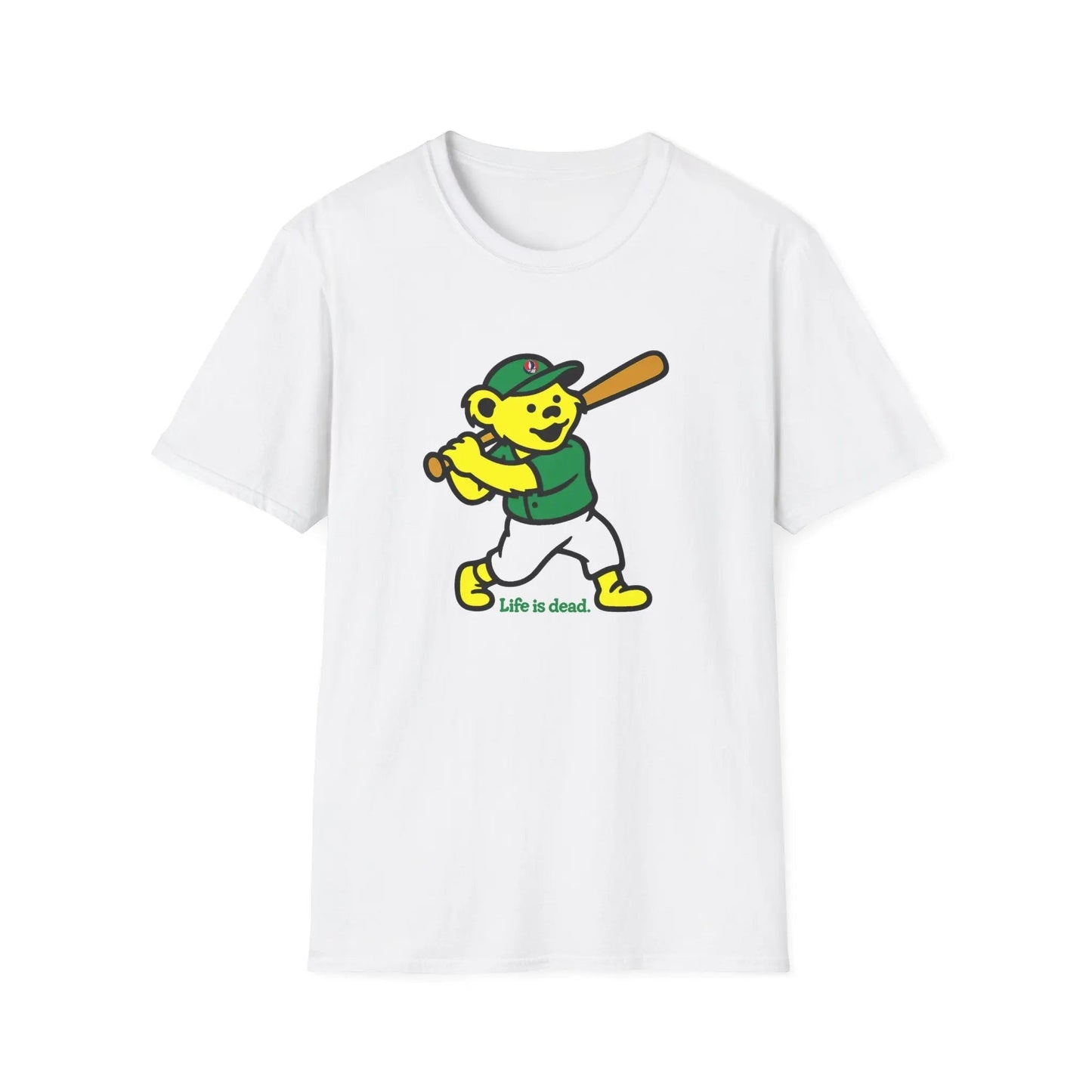 Baseball Edition Dancing Bear - Life is dead.® Grateful Dead T-Shirt