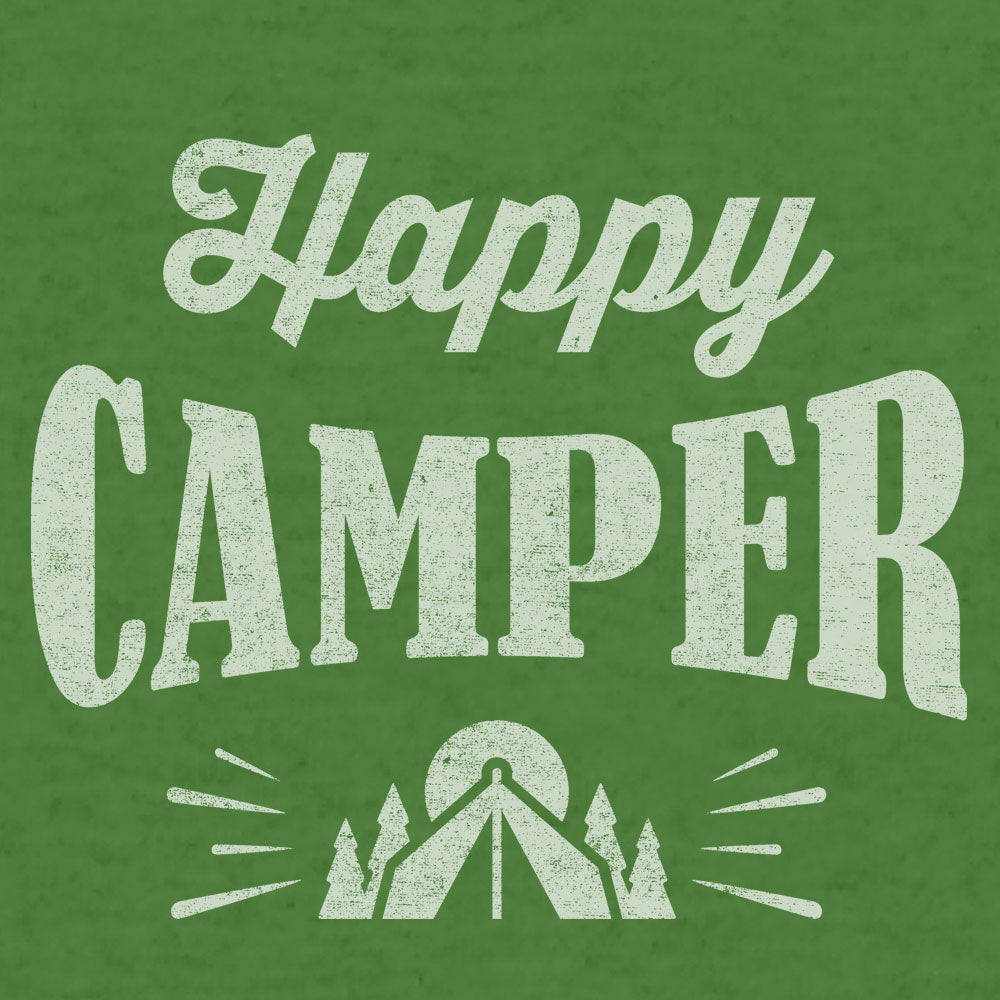 Happy Camper Hooded Sweatshirt - Green